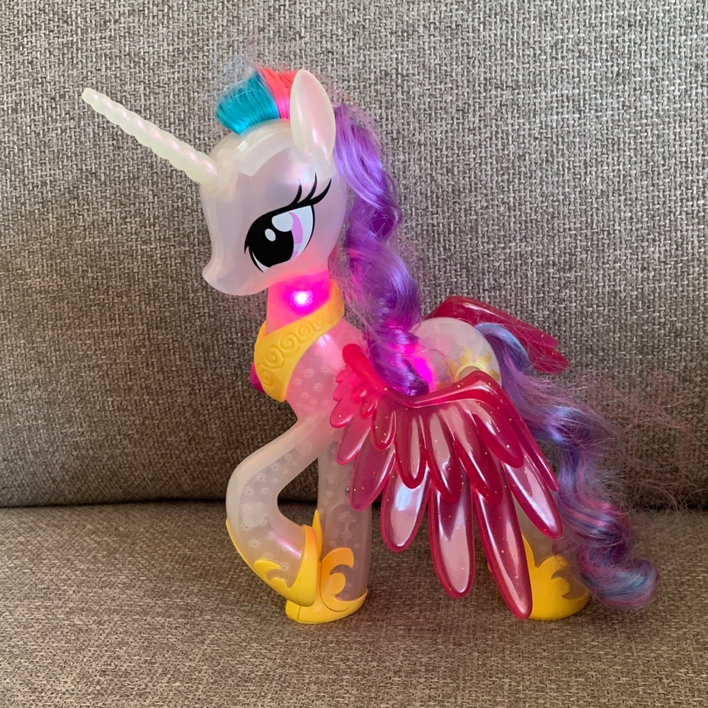 9” My Little Pony Princess Celestia Unicorn Light Up Animal Figure